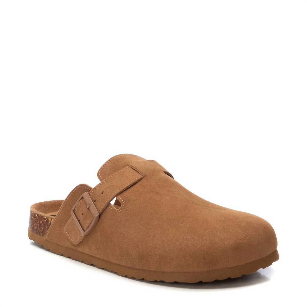NEW XTI men's 14413801 clog in camel